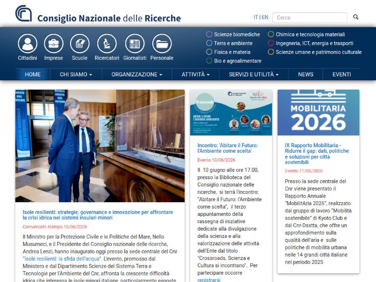 CNR – Consiglio Nazionale delle Ricerche